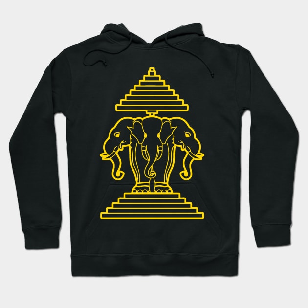 OvO Three Headed Elephant Hoodie by laoapparel